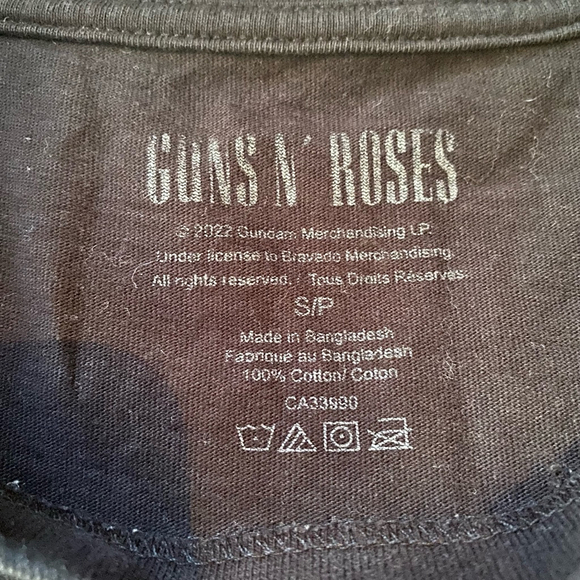 Men's Guns N' Roses T-Shirt Black S Paisley Bandana Band Tee Short Sleeved - Picture 5 of 6